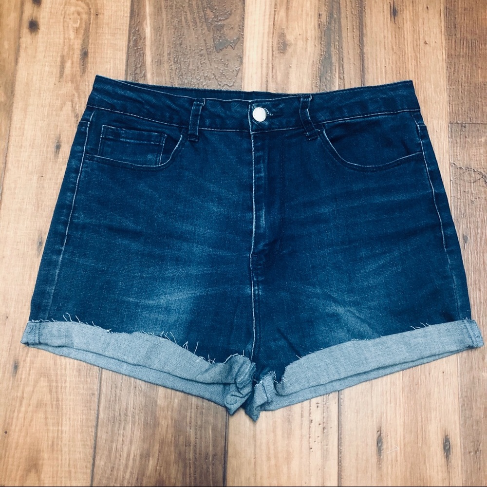 Forever 21 High Rise Cut-off Denim Shorts